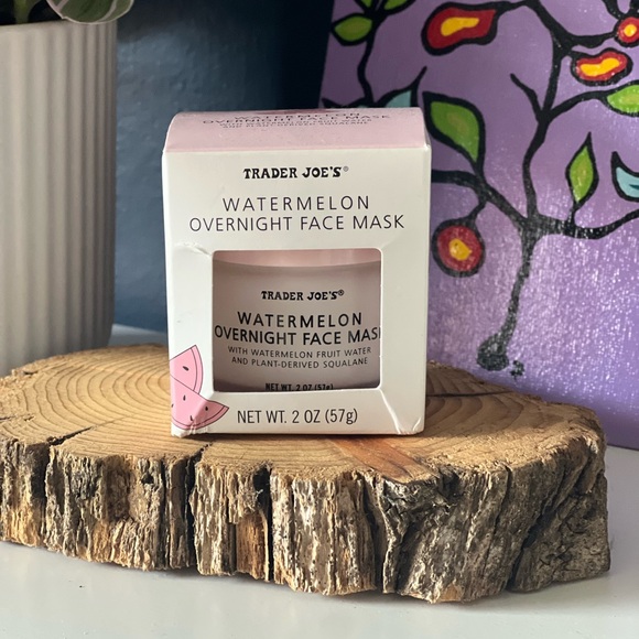 NWT Trader Joes Watermelon Overnight Face Mask - Picture 1 of 4